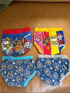 Paw Patrol Kids Briefs Pack - Blue, Red, Yellow, Pink